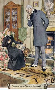 Ik ben ellendig, zei hij, ellendig! door Charles Edmund Brock
